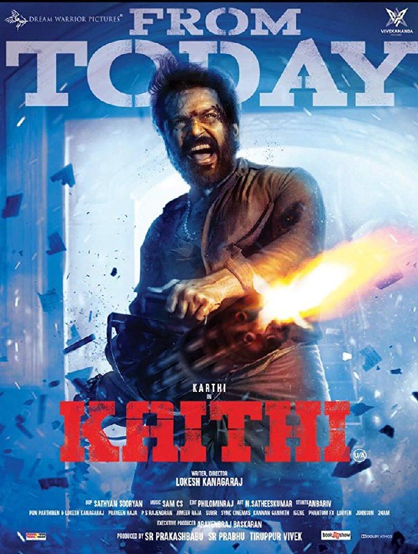 Title:- Kaithi (2019) poster - Download on TeraMovies