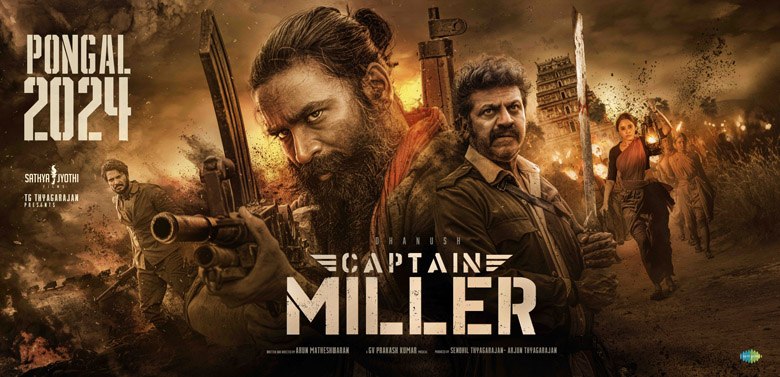 Captain Miller (2023) poster - Download on TeraMovies