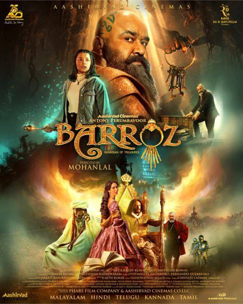 Barroz Guardian of treasures (2024) poster - Download on TeraMovies
