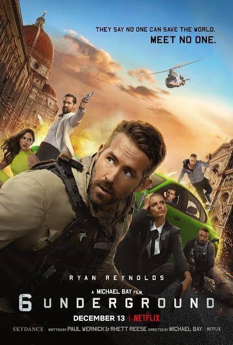 Movie Title : 6 UNDERGROUND (2019) poster - Download Hindi, English on TeraMovies